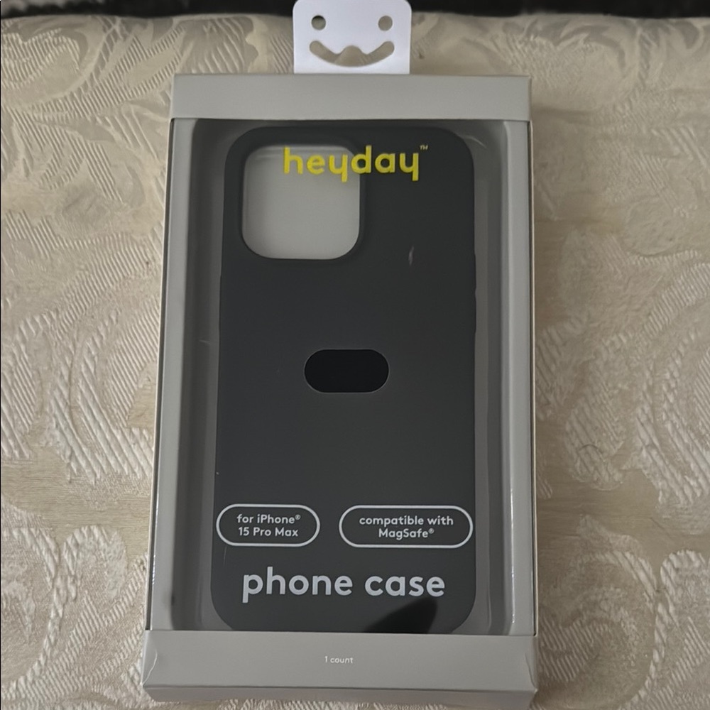 Heyday Charcoal Phone Case for iPhone 15 Pro Max (unused)